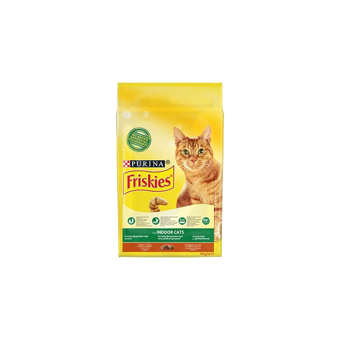 Friskies Cat Indoor Piletina i Povrće 10kg