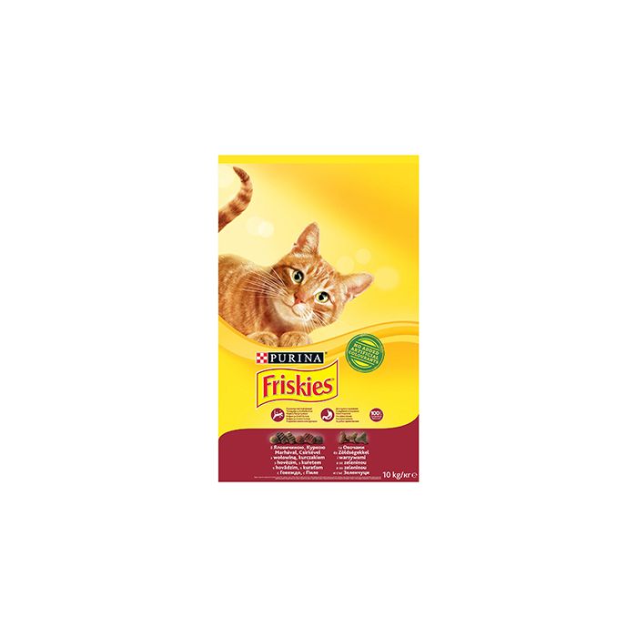 Friskies Cat Govedina, Piletina i Povrće 10kg