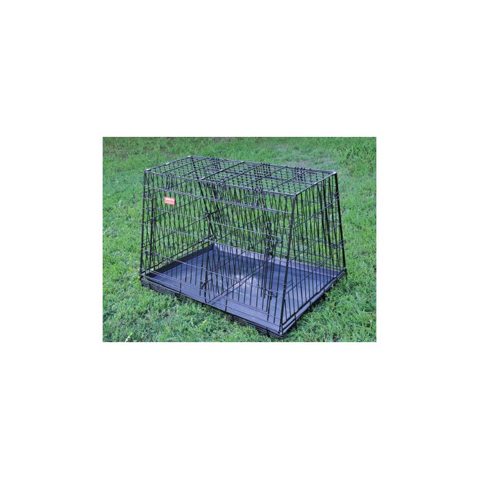 Gama Pet Sklopivi Ugaoni Kavez sa Pregradom za 2 Psa 93x57,5x65,5cm