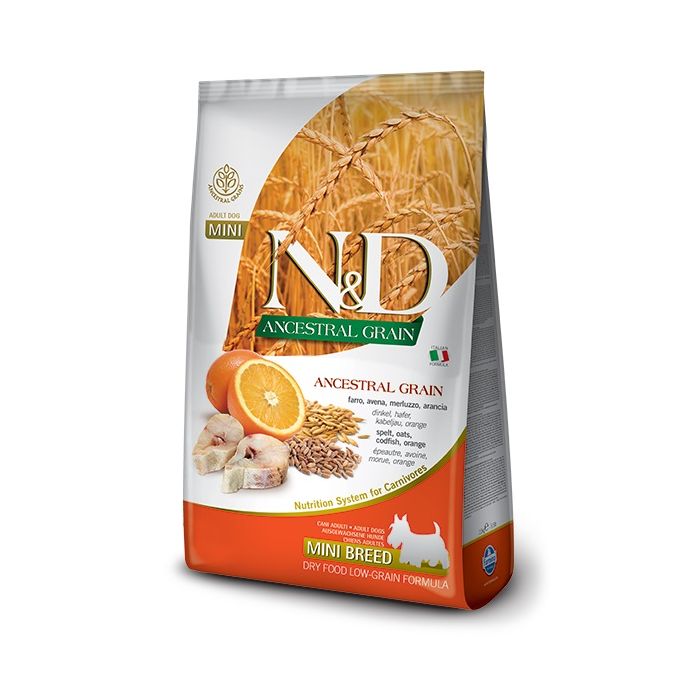 N&D Low Grain Mini Codfish & Orange 2,5kg