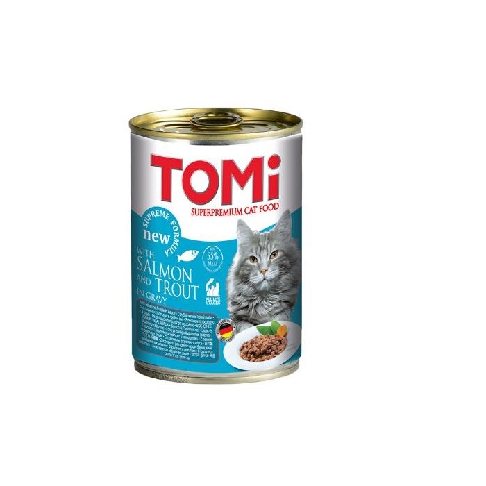 Tomi Mačka Konzerva Losos i Pastrmka 400g