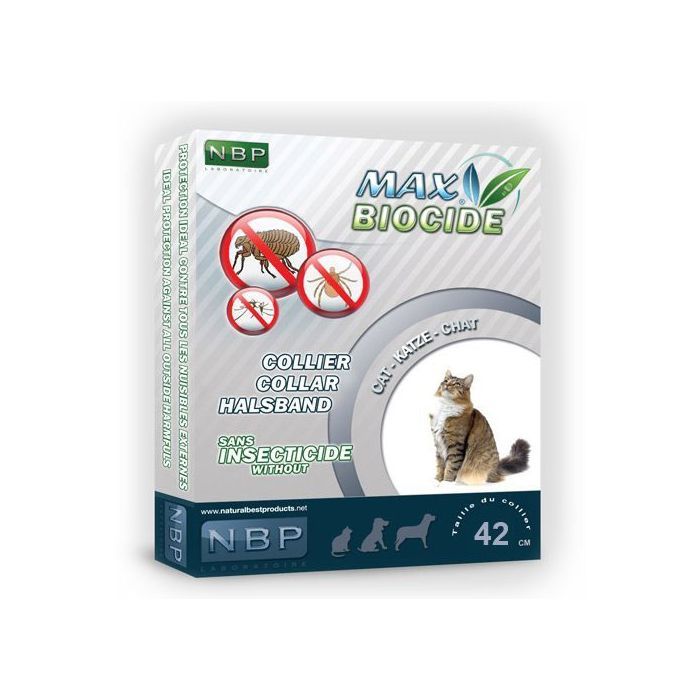 Max Biocide Biljna Antiparazitska Ogrlica za Mačke 42cm