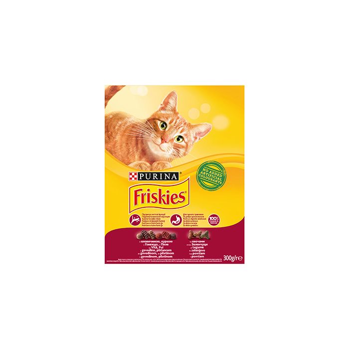 Friskies Cat Govedina, Piletina i Povrće 300g