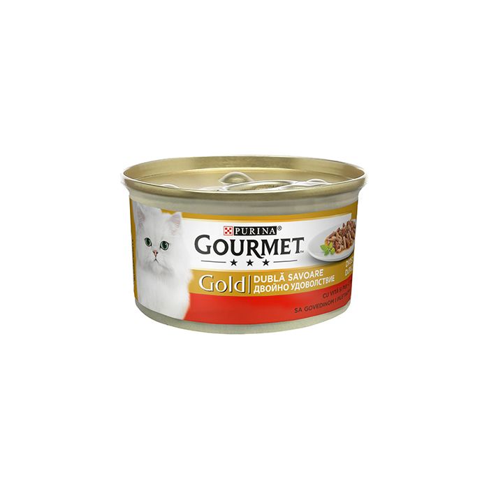 Gourmet Gold Duo Govedina i Piletina 85g