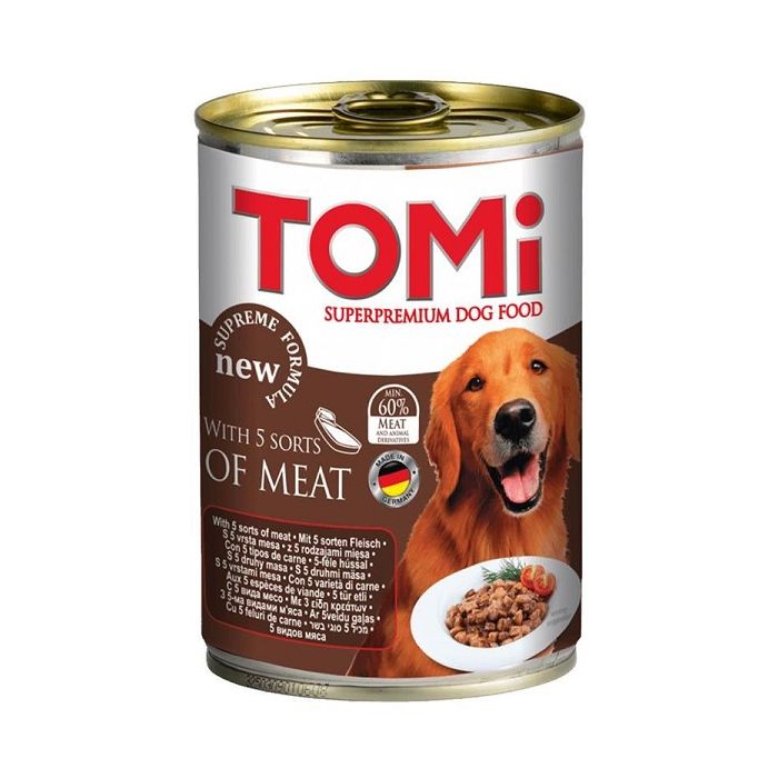 Tomi Pas Konzerva Pet Vrsta Mesa 400g