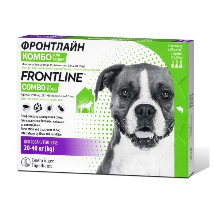 Frontline Combo Ampula Protiv Buva i Krpelja za Pse 20-40kg / 1 kom.