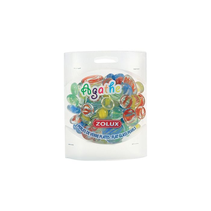 357542 Zolux Staklene Perle Ahat Mix 400g