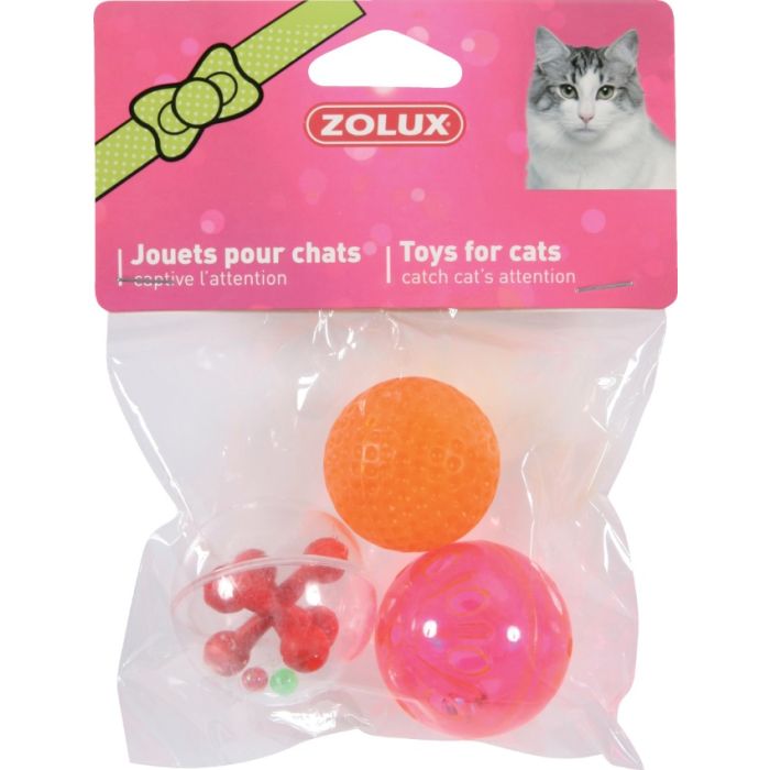 580135 Zolux Igračka Za Mace 3 Loprice 4cm