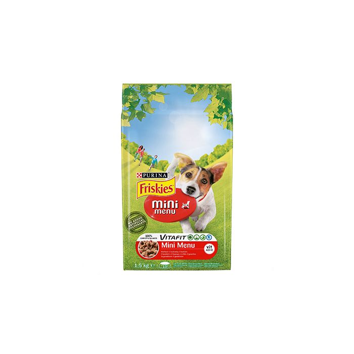Friskies Dog Mini Menu Govedina i Povrće 1,5kg