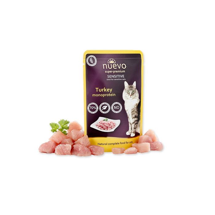 Nuevo Cats Sensitive Kesica Ćuretina - Monoprotein 85g