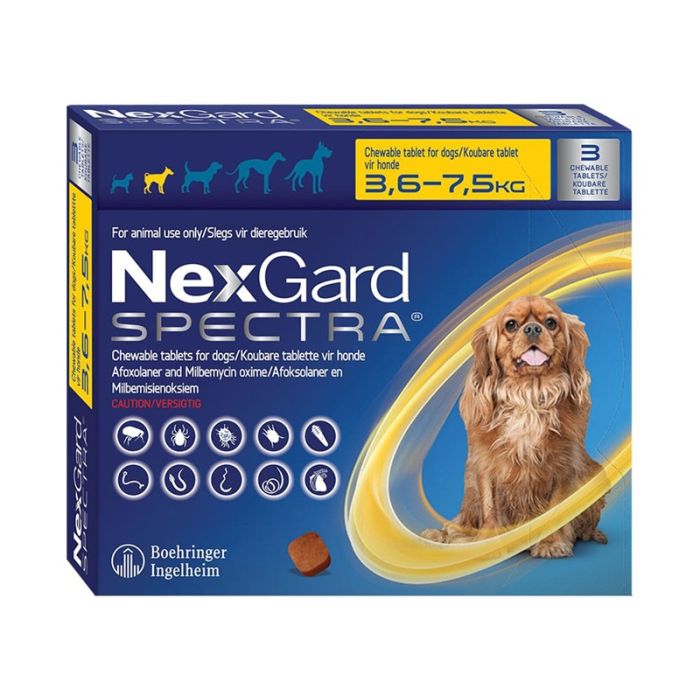 NexGard Spectra za Pse 3,6-7,5kg / 1 kom.