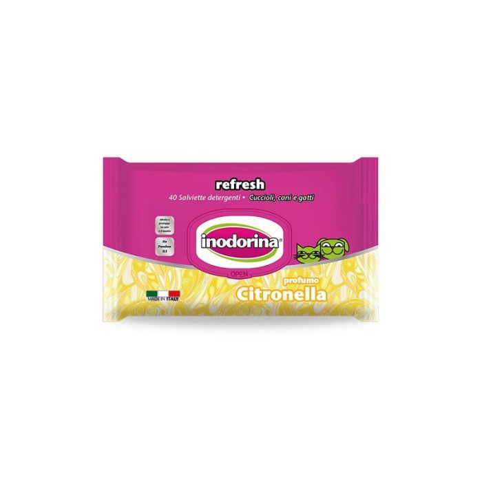 Inodorina Refresh Citronella Vlažne Maramice 40 kom.