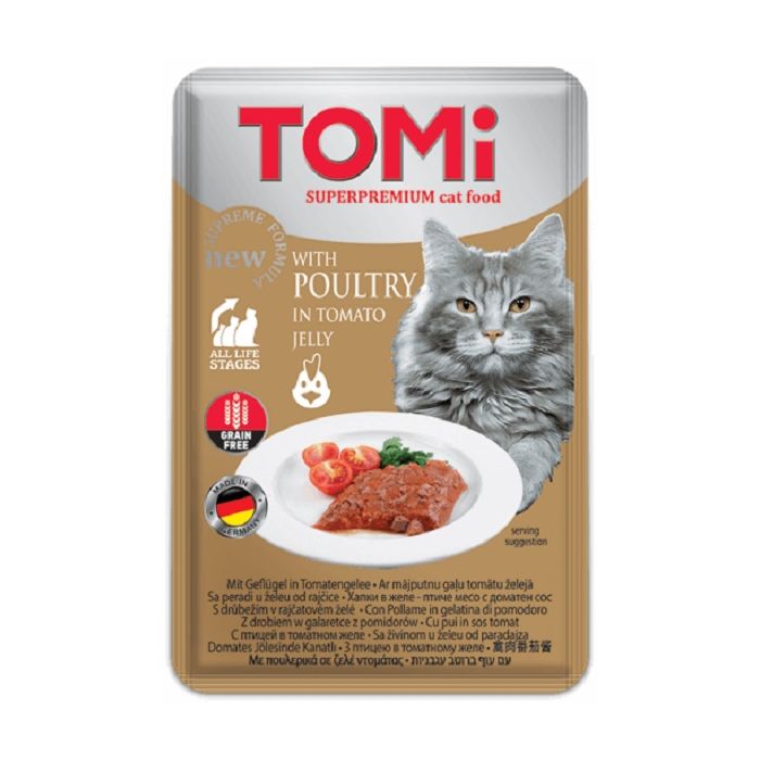 Tomi Mačka GF Živina U Sosu Od Paradajza 100g