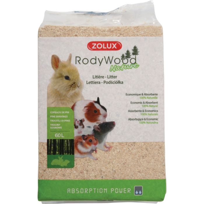 212016 Zolux Rodywood Prirodni Posip 60l