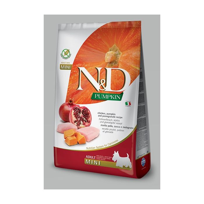 N&D Pumpkin Mini Chicken & Pomegranate 800g