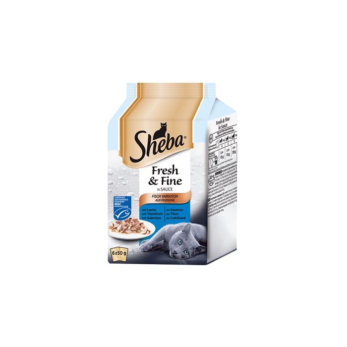 Sheba Fresh & Fine Izbor Ribe 6x50g