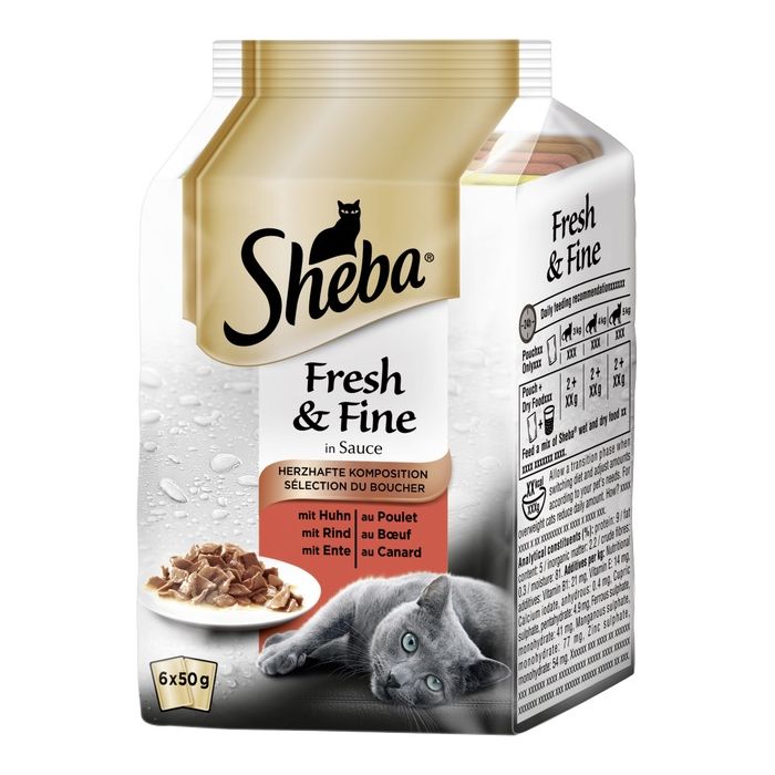 Sheba Fresh & Fine Izbor Mesa 6x50g