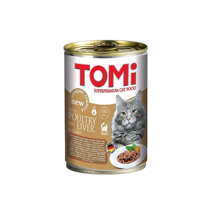Tomi Mačka Konzerva Živina i Jetra 400g