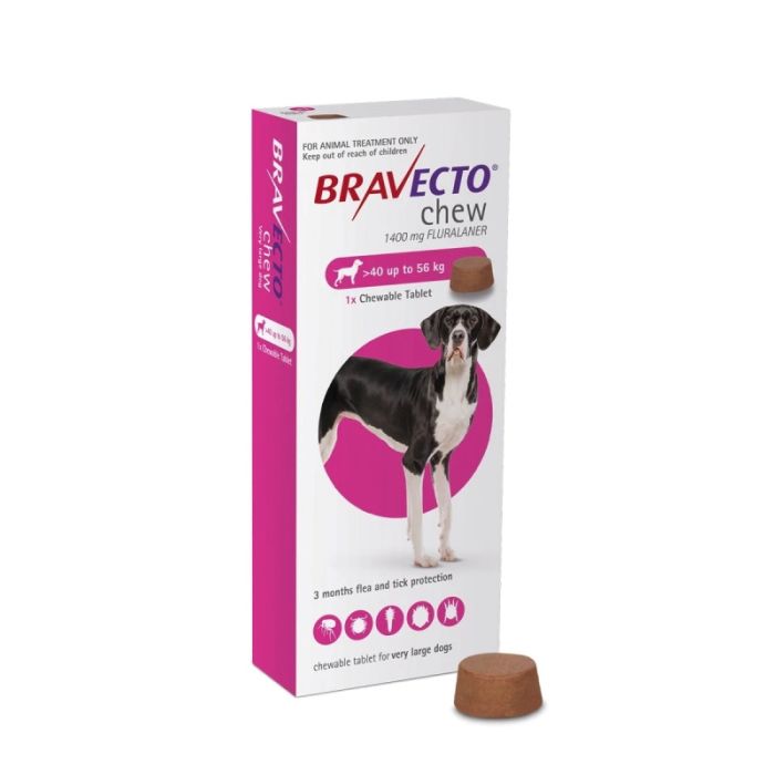 Bravecto 1400mg Tableta za Žvakanje Protiv Spoljnih Parazita za Pse 40-56kg