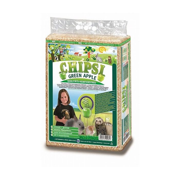 Chipsi Piljevina Green Apple 3,2kg