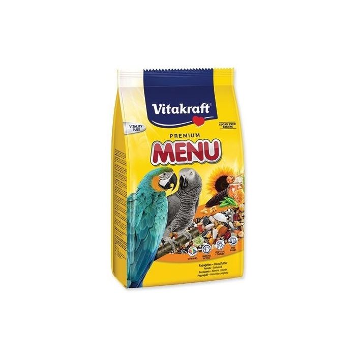 Vitakraft Menu Hrana Za Velike Papagaje Sa Medom 1kg