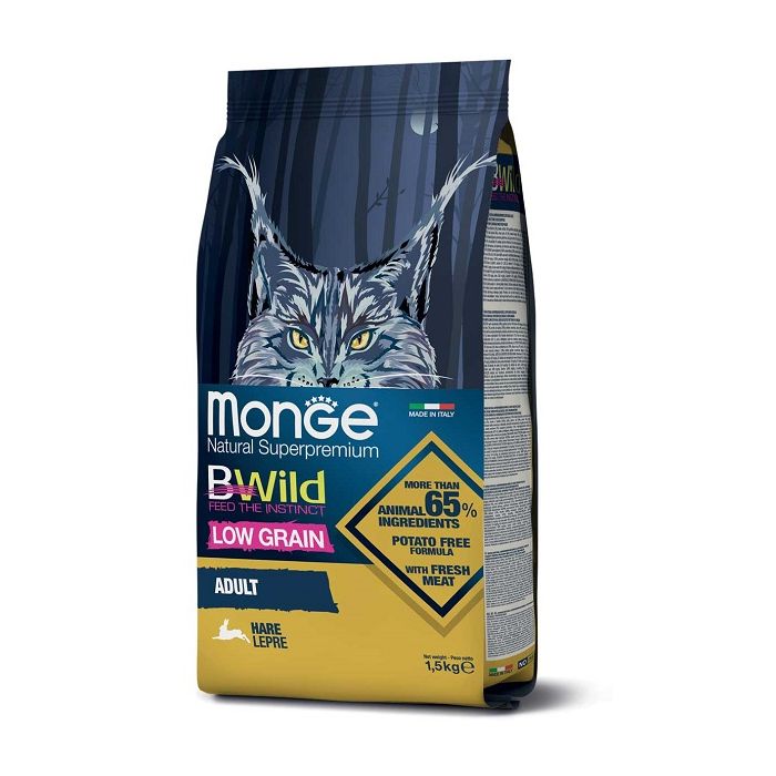 Monge Cat BWild Adult Zečetina 1,5kg