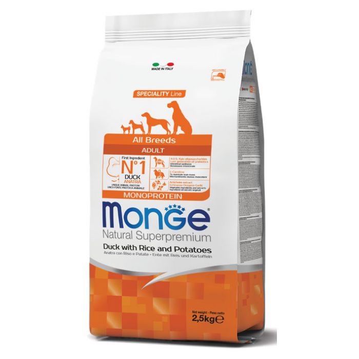 Monge Dog All Breeds Adult Pačetina, Pirinač i Krompir 2,5kg