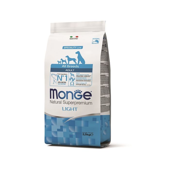 Monge All Breeds Adult Light Losos 2,5kg