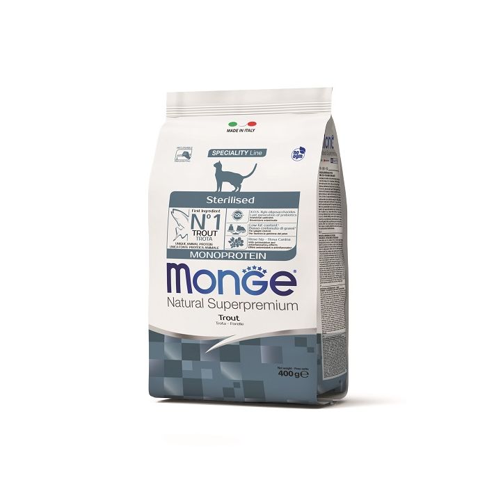 Monge Cat Sterilised Monoprotein Pastrmka 400g