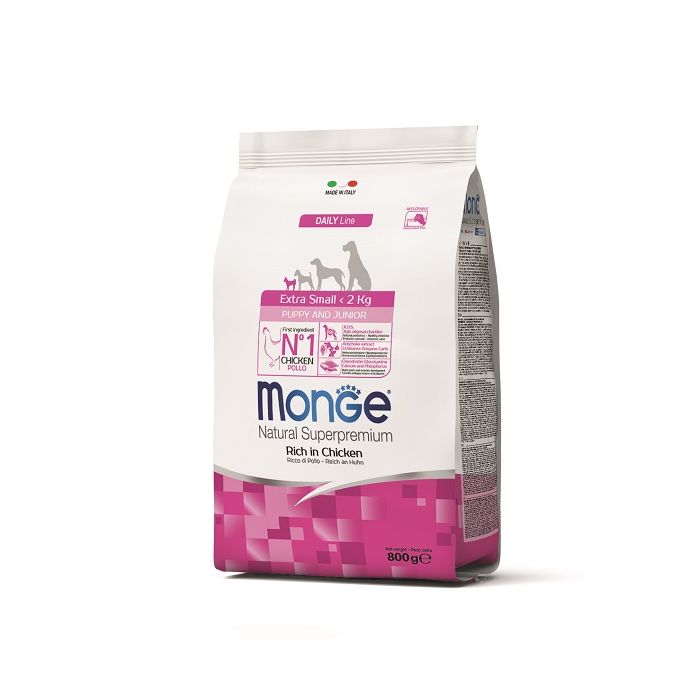 Monge Extra Small Puppy and Junior Piletina 800g