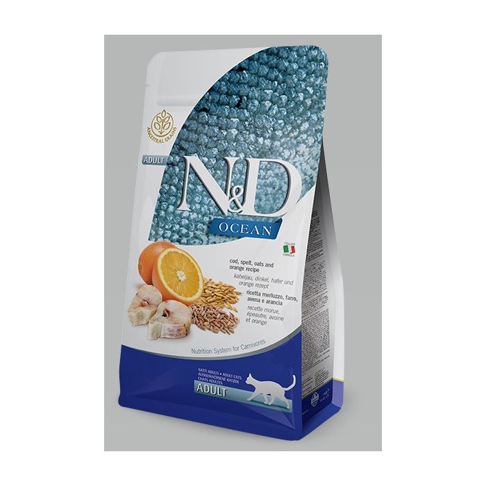 N&D Ocean Cat Codfish, Spelt, Oats & Orange 300g