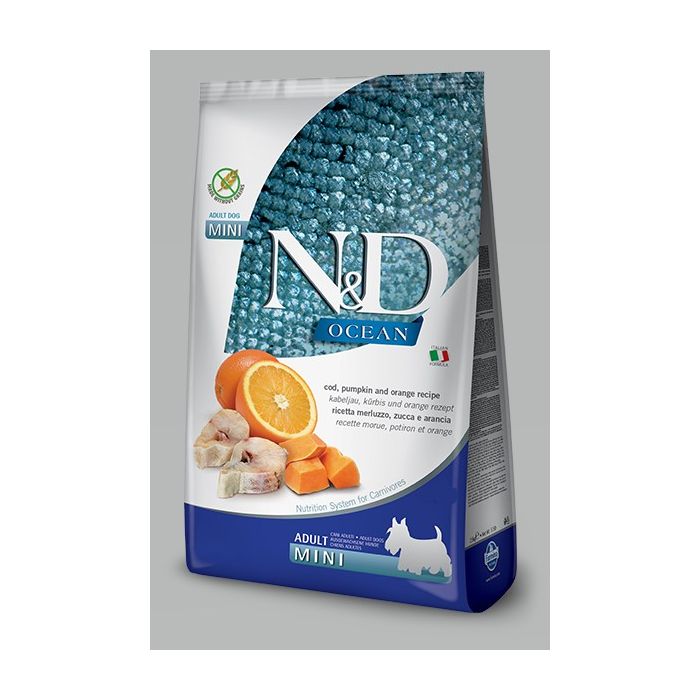 N&D Ocean Mini Codfish Pumpkin & Orange 800g