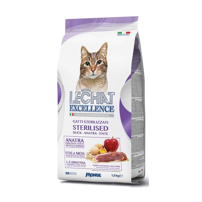 Monge Cat LeChat Excellence Sterilised Pačetina 1,5kg