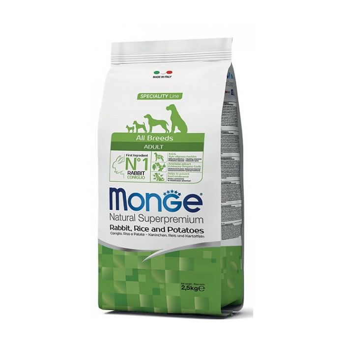 Monge All Breeds Adult Zečetina, Pirinač i Krompir 2,5kg