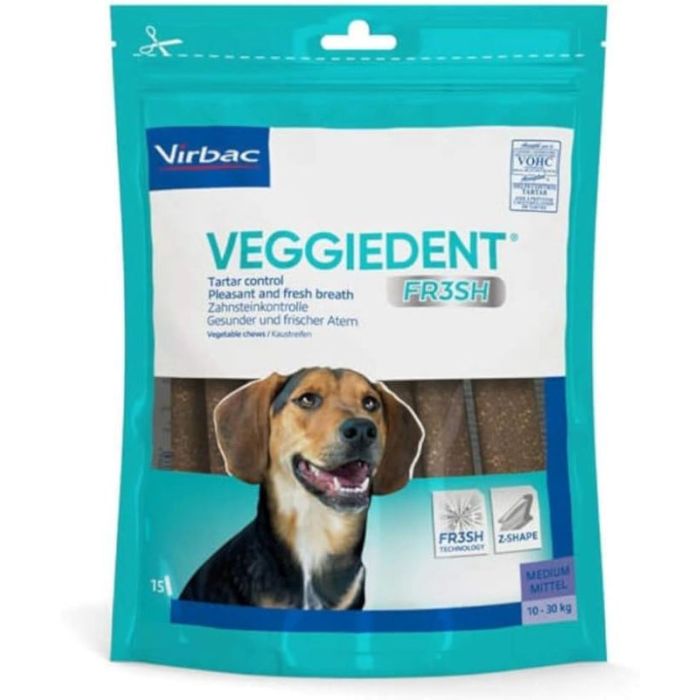 Virbac Veggiedent Fr3sh M (10-30kg) 350g 15 kom