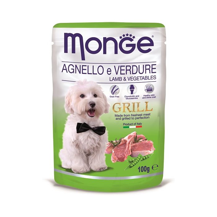 Monge Grill Kesica Jagnjetina i Povrće 100g