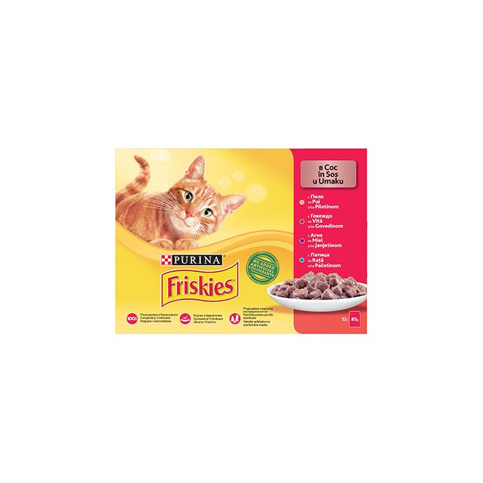 Friskies Cat Piletina, Govedina, Jagnjetina i Pačetina 12x85g