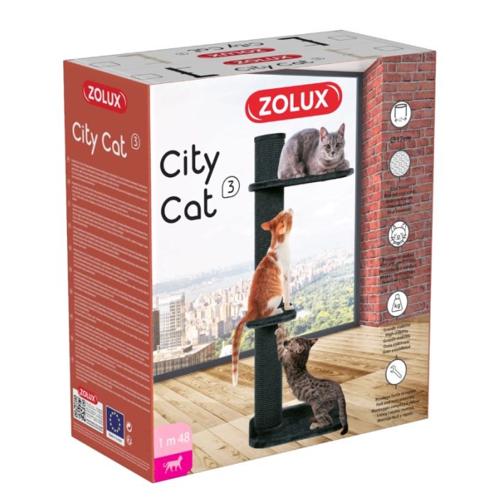 504125GRI Zolux City Cat Grebalica 3 Siva