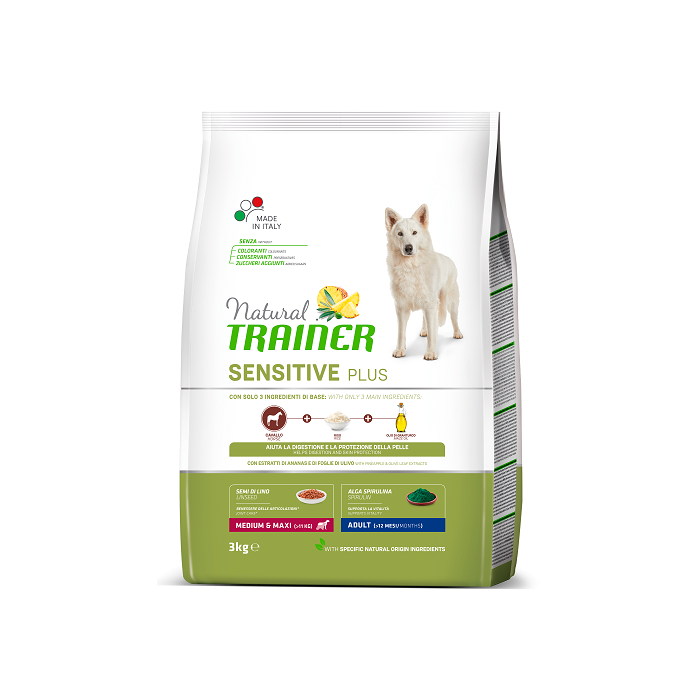 Trainer Natural Dog Sensitive Plus Medium & Maxi Konjetina 3kg