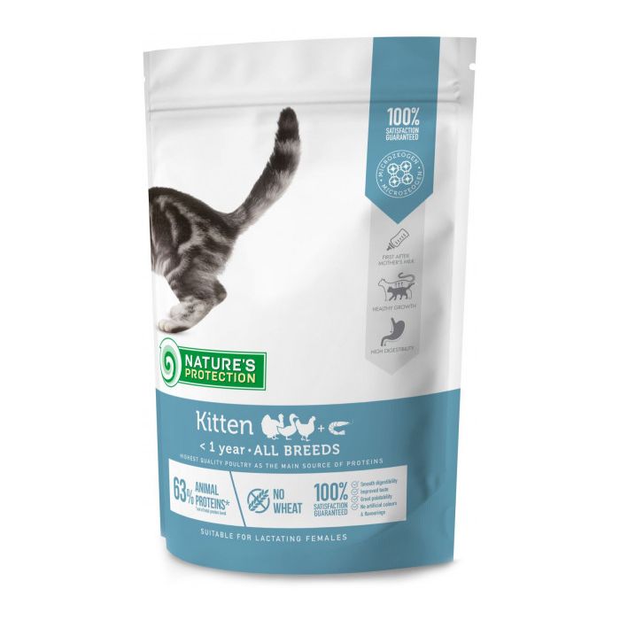 Nature's Protection Kitten All Breeds Živina i Kril 400g