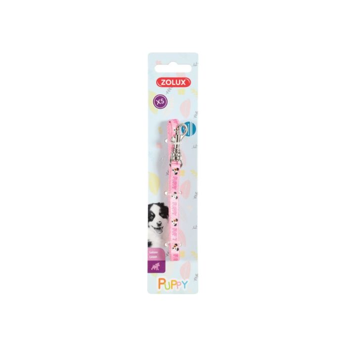 466736ROS Zolux Puppy Mascotte Povodac 8mm/1,2m Roze