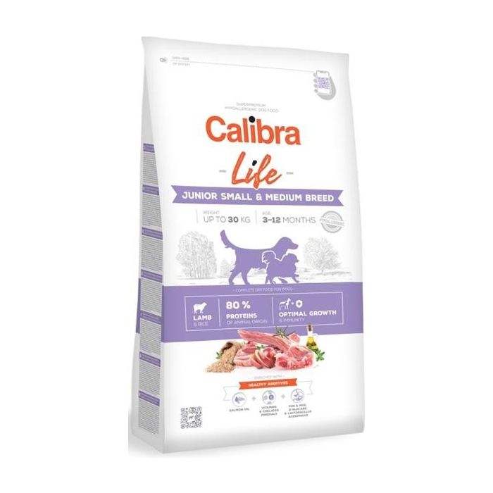 Calibra Dog Life Junior Small&Medium Breed Jagnjetina 2,5kg