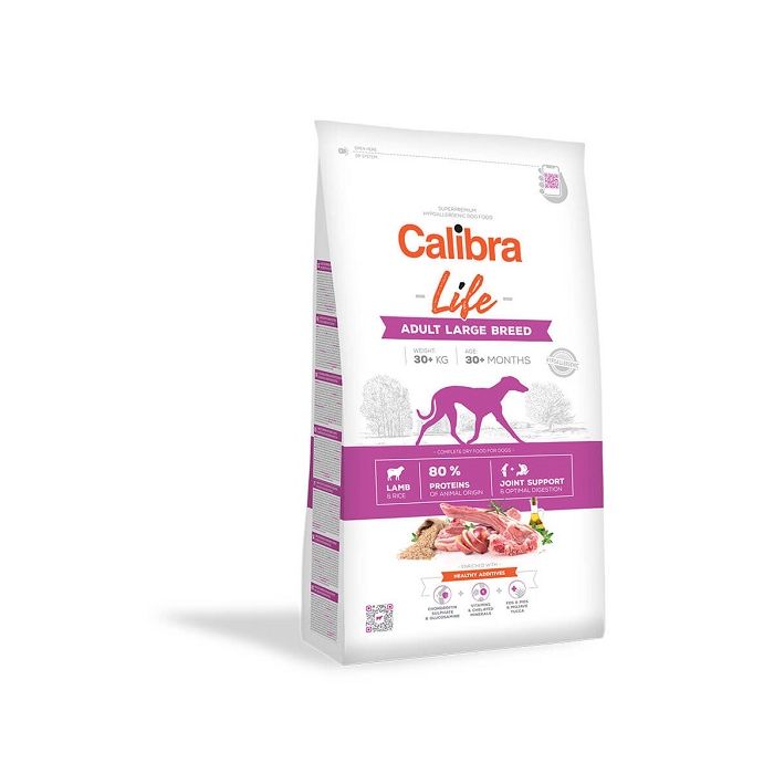 Calibra Dog Life Adult Large Breed Jagnjetina 12kg