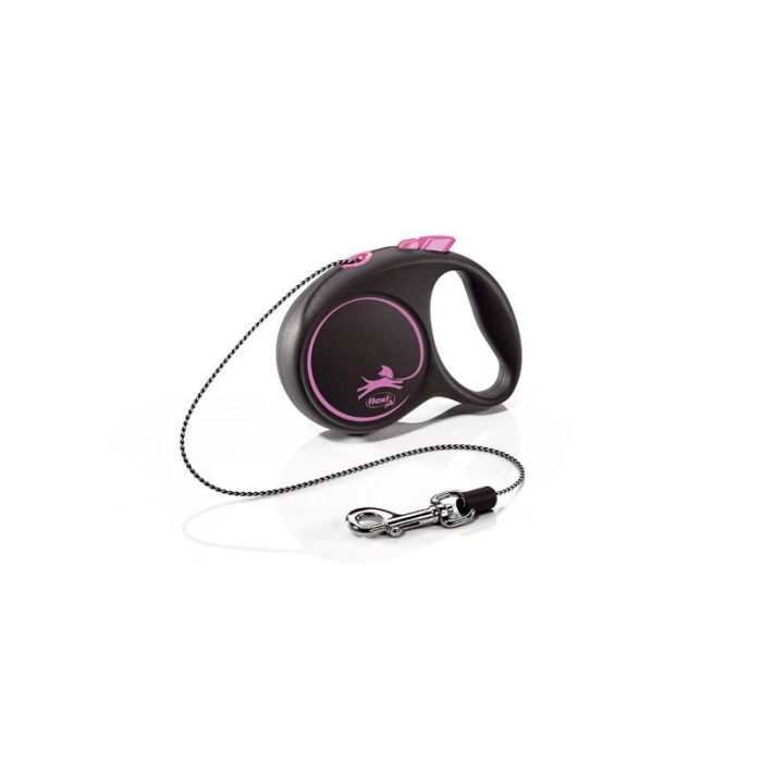 Flexi Povodac Black Design XS Sajla Rozi 3m