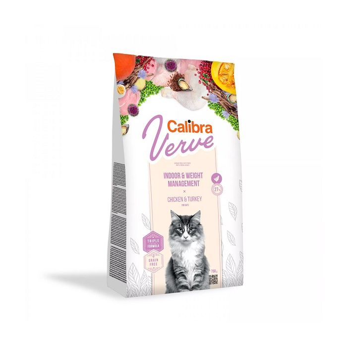 Calibra Cat Verve Grain Free Indoor & Weight Piletina 3,5kg