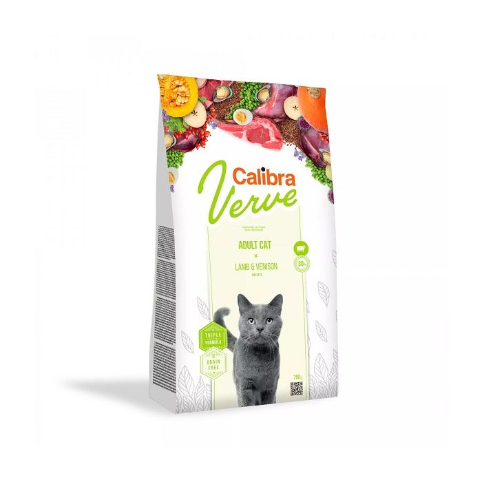 Calibra Cat Verve Grain Free Adult jagnjetina & Divljač 8+ 3,5kg