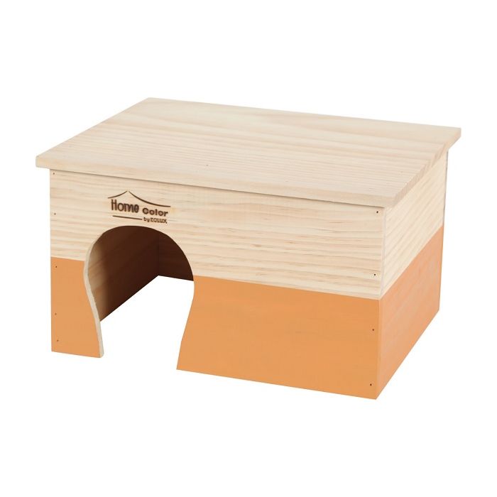 209764 Zolux Drvena Kućica Za Glodare XL Narandžasta 35x28x20cm