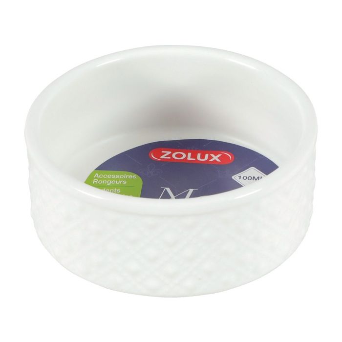 206615 Zolux Keramička Činija Margot Bela 100ml