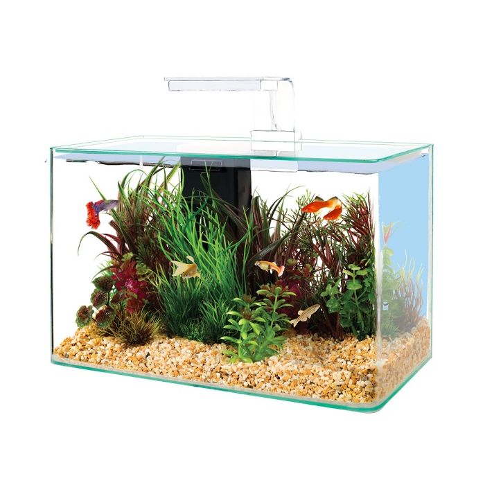 309019 Zolux Akvarijum Aqua Clear Sa Opremom Beli 40x20x33cm