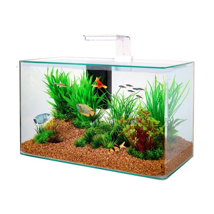 309021 Zolux Akvarijum Aqua Clear Sa Opremom Beli 50x25x38cm